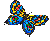 Dieren Vlinders Icon plaatjes 