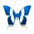 Dieren Vlinders Icon plaatjes Mooie Blauwe Vlinder