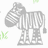 Dieren Zebra Icon plaatjes 