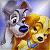 Disney Lady en de vagebond Icon plaatjes 