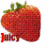 Aardbeien Icons Icon plaatjes Sappige Aardbei