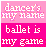 Ballet Icons Icon plaatjes 