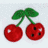 Kersen Icons Icon plaatjes Twee Rode Kersen