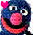 Icons Icon plaatjes Sesamstraat grover Grover Hartje Sesamstraat
