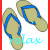 Icons Icon plaatjes Teenslippers 