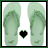 Icons Icon plaatjes Teenslippers 