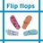 Icons Icon plaatjes Teenslippers 