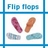 Icons Icon plaatjes Teenslippers 