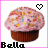 Icon plaatjes Naam icons Bella I Love Bella Cupcake