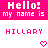 Icon plaatjes Naam icons Hillary Hello My Name Is Hillary Icon