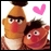 Sesamstraat Icon plaatjes Bert en ernie 