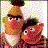 Sesamstraat Icon plaatjes Bert en ernie 