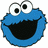 Sesamstraat Icon plaatjes Cookie monster 