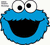 Sesamstraat Icon plaatjes Cookie monster 