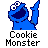 Sesamstraat Icon plaatjes Cookie monster 