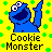 Sesamstraat Icon plaatjes Cookie monster 