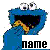 Sesamstraat Icon plaatjes Cookie monster 