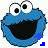 Sesamstraat Icon plaatjes Cookie monster 