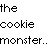 Sesamstraat Icon plaatjes Cookie monster 