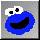 Sesamstraat Icon plaatjes Cookie monster 