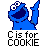 Sesamstraat Icon plaatjes Cookie monster 
