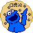 Sesamstraat Icon plaatjes Cookie monster 