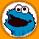 Sesamstraat Icon plaatjes Cookie monster 