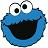 Sesamstraat Icon plaatjes Cookie monster 