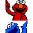 Sesamstraat Icon plaatjes Elmo 