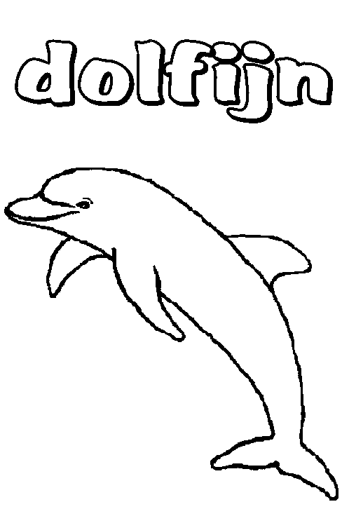 Dolfijnen Kleurplaten Dieren kleurplaten 