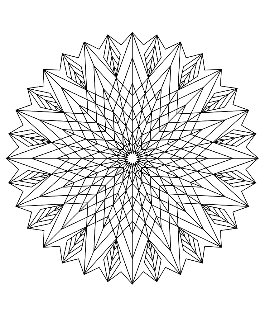 Mandala Kleurplaat. Kleurplaten Dieren kleurplaten Mandala 