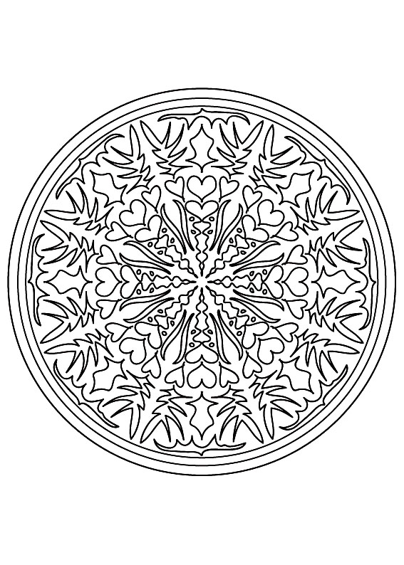 Mandala Kleurplaat. Kleurplaten Dieren kleurplaten Mandala 