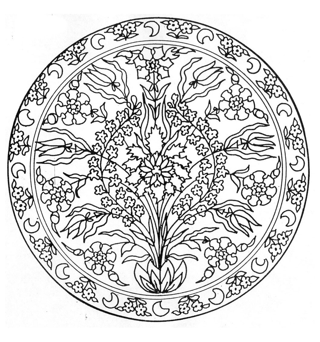 Mandala Kleurplaat. Kleurplaten Dieren kleurplaten Mandala 