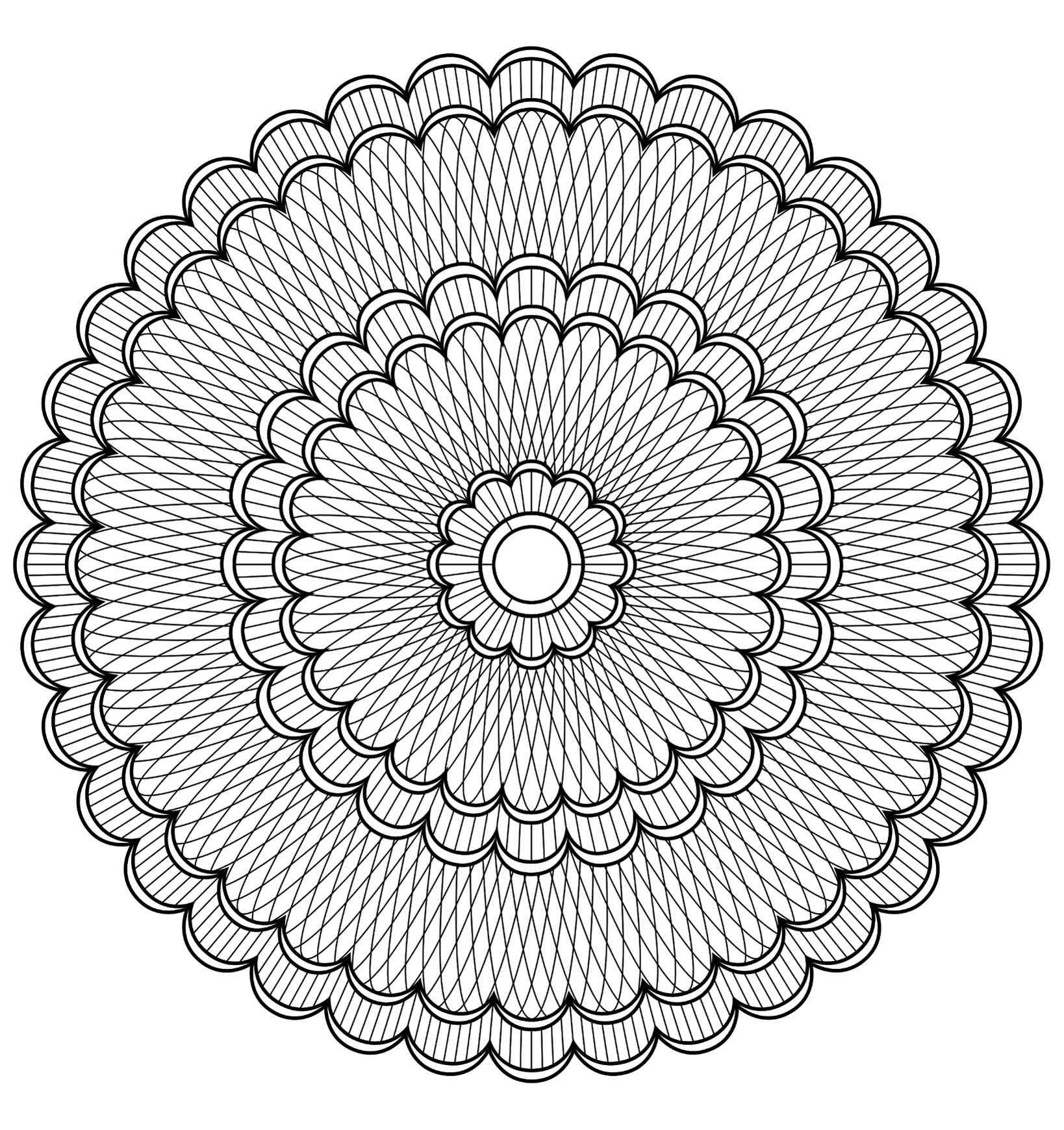 Mandala Kleurplaat. Kleurplaten Dieren kleurplaten Mandala 