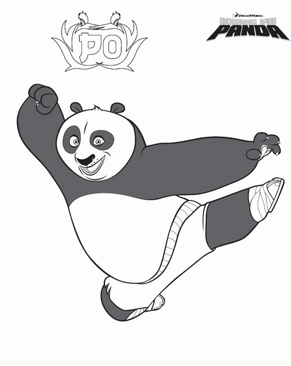 Kleurplaten Disney kleurplaten Kung fu panda 