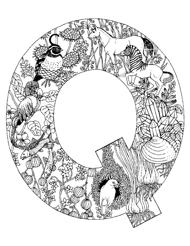 Kleurplaten alfabet dieren 