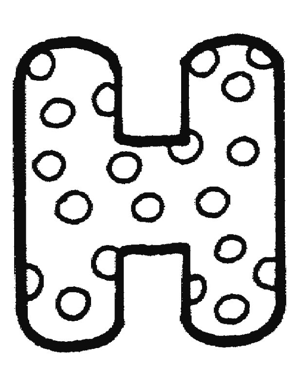 Kleurplaten alfabet stippen 