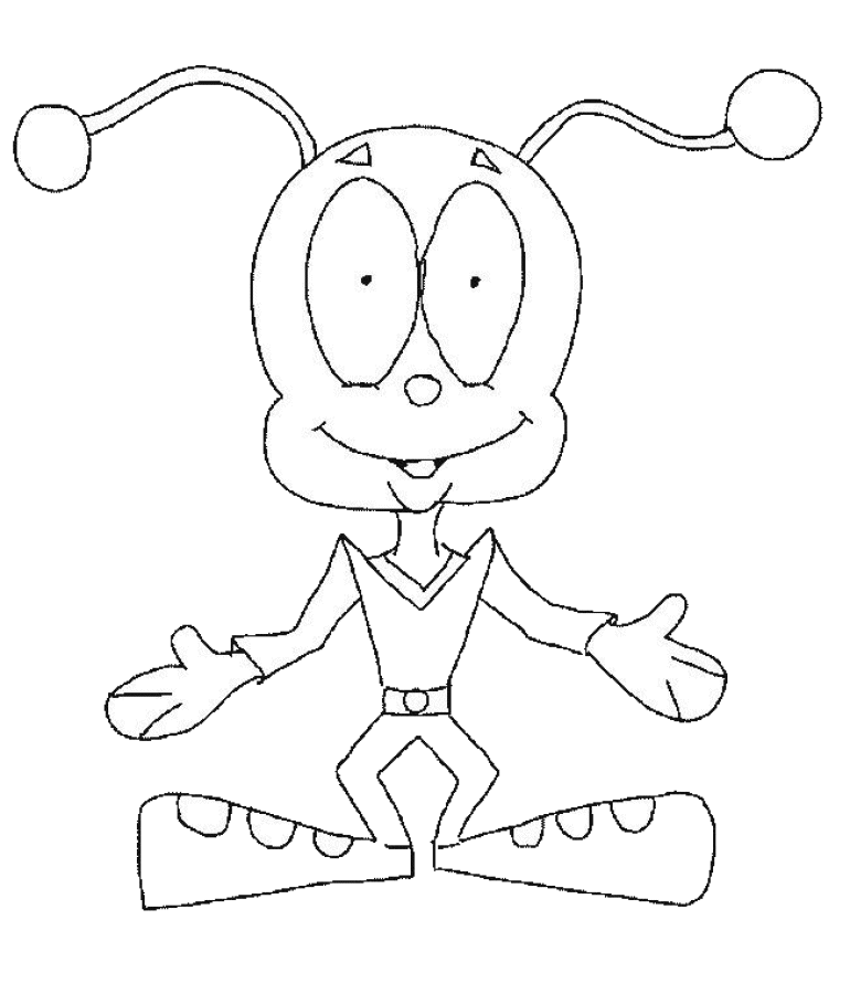 Aliens Kleurplaten 