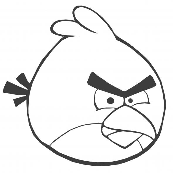 Kleurplaten angry birds 