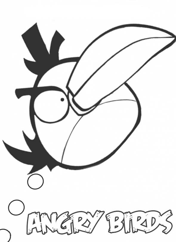 Kleurplaten angry birds 