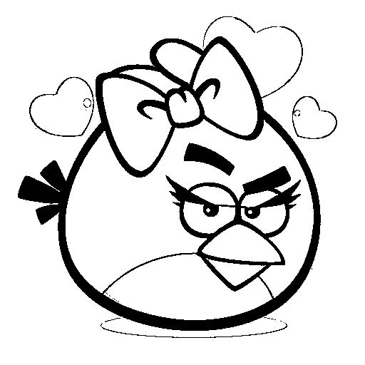 Kleurplaten angry birds 