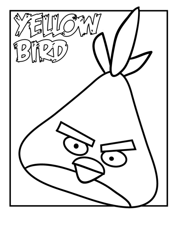 Kleurplaten angry birds 