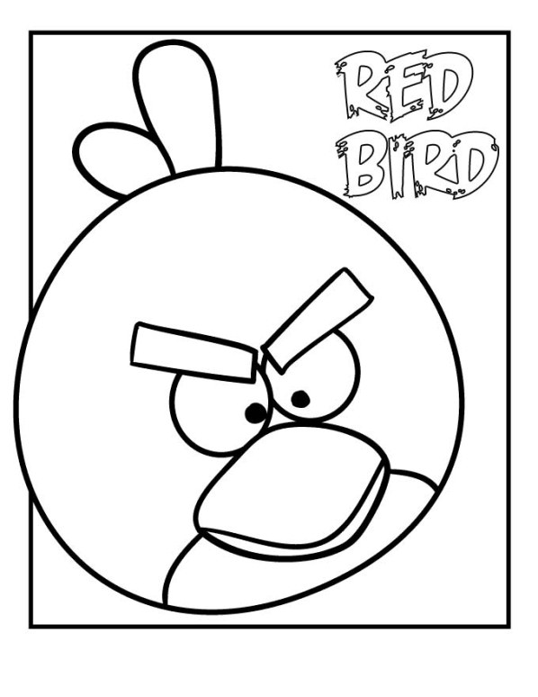 Kleurplaten angry birds 