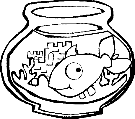 Kleurplaten Aquarium 
