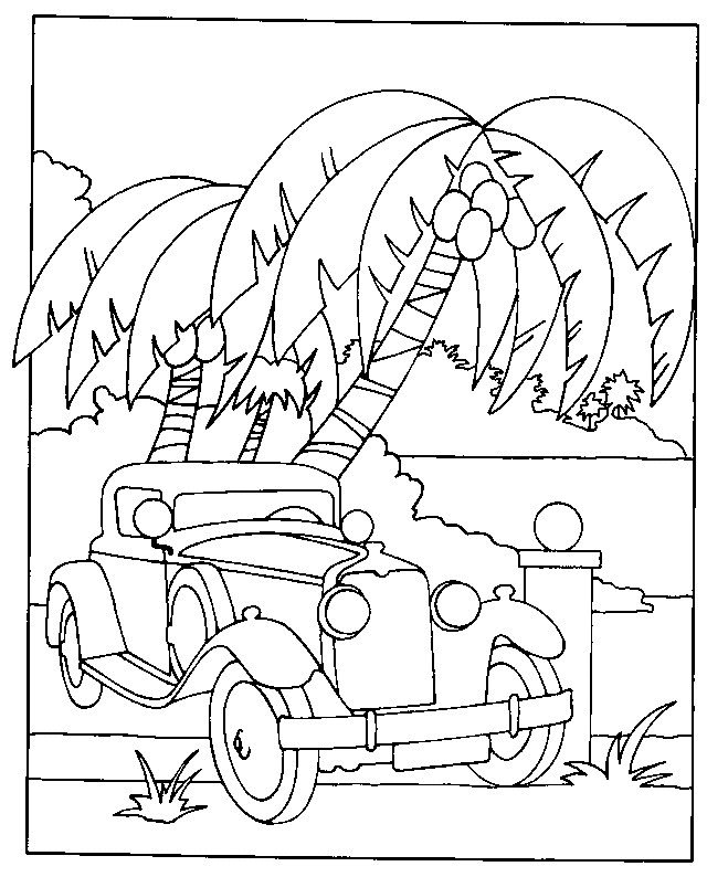 Auto Kleurplaten 