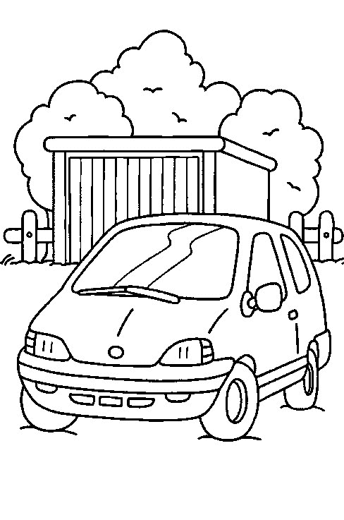 Auto Kleurplaten 