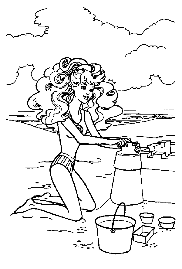 Kleurplaten Barbie 