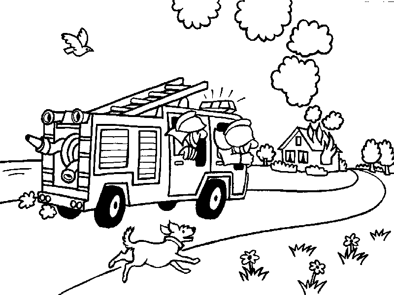 Brandweer Kleurplaten 