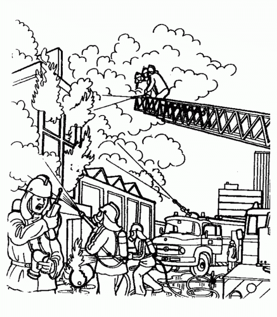 Brandweer Kleurplaten 
