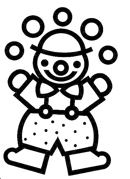 Clowns Kleurplaten 